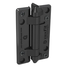 KwikFit&trade; - Polymer  Non Self-Closing (Black) - KF3P  Sold in Pairs