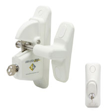 LokkLatch&reg; PRO SL (White) - LLP1SW-K  Keyed Different  DISCONTINUED ITEM!!ONLY 3 LEFT IN STOCK  Product Re-designed (CLICK HERE)