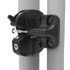 LokkLatch&reg; Round Series 3 w/EAK,  for Round Posts (Black) - LL3ABRND