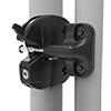 LokkLatch&reg; Round Series 3 w/EAK,  for Round Posts (Black) - LL3ABRND