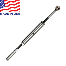 Decko Threaded Termination Ball Turnbuckle (3/16"), (3 1/2" Post) - 19-316-10B-DE-L 