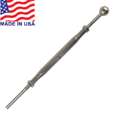 Classic Handy Crimp Ball End Turnbuckle (1/8") - 26-412-10B 