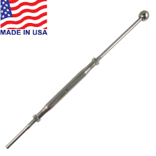 Classic Handy Crimp Ball End Turnbuckle (1/8") (3-1/2" Post)   26-412-10B-L 