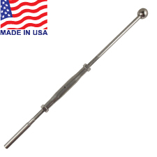 Classic Handy Crimp Ball End Turnbuckles (Short Barrel) (3/16") (3-1/2" Post) - 27-412-10BS-L 