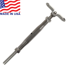 Classic Deck Toggle Turnbucklel (Short Barrel) (1/8") - 19-314-1TS 
