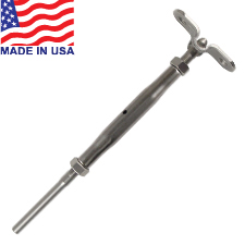 Classic Handy Crimp Deck Toggle Turnbuckles (Short Barrel) (1/8") - 26-412-1TS 