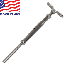 Classic Handy Crimp Deck Toggle Turnbuckles (Short Barrel) (3/16") - 27-412-1TS 