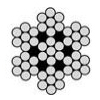 1/16" 7x7 Black Oxide Stainless Steel Cable  (China)