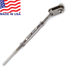 Traditional Handy Crimp Toggle Jaw Turnbuckles (Short Barrel) - 1/8" - 14TTCLL18A 