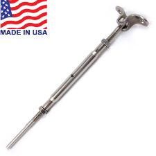 Traditional Handy Crimp Deck Toggle Turnbuckle - 1/8" - 14TTCLL18DT 