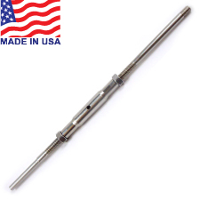 Traditional Handy Crimp Threaded  Termination Stud Turnbuckles (Short Barrel) - 1/8" - 4TT2CLL18S 