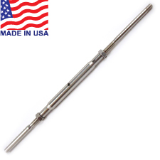 Traditional Handy Crimp Threaded Termination Turnbuckle - 3/16" - 14TTCLL316S 