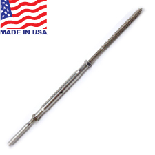 Traditional Handy Crimp Lag Stud Turnbuckle - 3/16" - 14TTCLL316L 