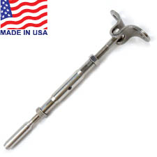 Traditional Deck Toggle Turnbuckle (Short Barrel) - 3/16" - 14TT2LL316DT 