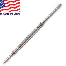 Traditional Threaded Termination Stud Turnbuckle - 1/8" - 14TTLL18S4 