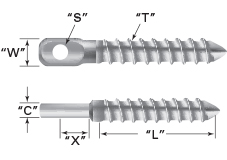 Eye Bolt - Welded Schematic