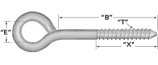 Eye Bolt - Welded Schematic