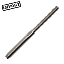 Threaded Stud w/ Wrench Flats (LH) - 3/16" - (Import)