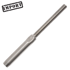 Threaded Stud w/ Wrench Flats (LH) - 1/4" - (Import) 
