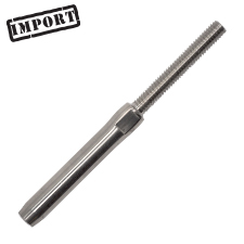 Threaded Stud w/ Wrench Flats (RH) - 1/4" - (Import) 