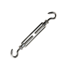 Hook & Hook Turnbuckle 1/4" x 2-3/4" (S/S Marine Style) 