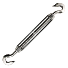 Hook & Hook Turnbuckle 1/2" x 6-1/2" (S/S Marine Style) 