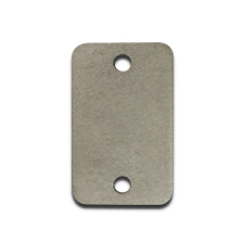 Stainless Steel Base Plate 2 1/2" x 4" x 1/4" - Mill Finish   DISCONTINUED PRODUCT!!  ONLY 10 LEFT IN STOCK  (Discounted Price) 