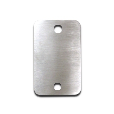 Stainless Steel Base Plate 2 1/2" x 4" x 1/4" - Brushed Finish   DISCONTINUED PRODUCT!!  ONLY 47 LEFT IN STOCK  (Discounted Price) 