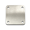 Stainless Steel Base Plate 4" x 4" x 1/4" - Brushed Finish  DISCONTINUED PRODUCT!!  ONLY 11 LEFT IN STOCK  (Discounted Price) 