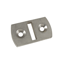 Cable Brace Floor Plates (straight) Mill Finish 304 S/S 