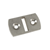 Cable Brace Floor Plates (straight) Mill Finish 304 S/S 