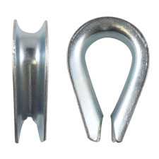 5/8" Regular Duty Zinc Plated Thimbles 