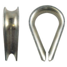 7/8" Regular Duty Zinc Plated Thimbles 