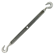Hook & Hook Turnbuckles 5/8" x 18" (Galvanized)