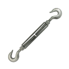 Hook & Hook Turnbuckles 3/4" x 9" (Galvanized)