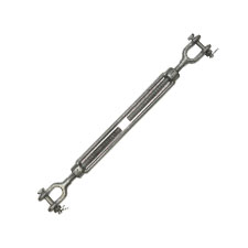 Jaw & Jaw Turnbuckles 1/2" x 9" (Galvanized)