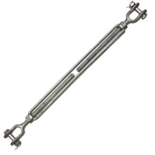 Jaw & Jaw Turnbuckles 1-1/2" x 24" (Galvanized)