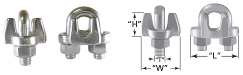 Drop Forged Style SS Wire Rope Clips