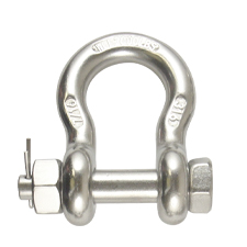 7/16" Stainless Steel  Bolt Type Anchor Shackle 